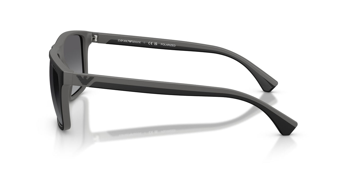 Emporio Armani  0EA4033 5229T3 56 Rubber Black & Grey/ Gradient Grey Polarized 56 / Plastic / Plastic