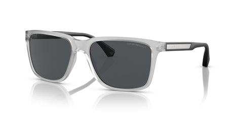 Emporio Armani EA 4047 Matte Trasparent Grey / Dark Grey 56 / Polycarbonate / Injected / Injected