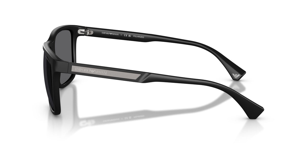 Emporio Armani  0EA4047 506381 56 Rubber Black/ Grey Polarized 56 / Plastic / Plastic
