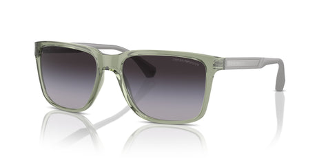 Emporio Armani 0EA4047 53628G 56 Shiny Transparent Green/ Gradient Grey
