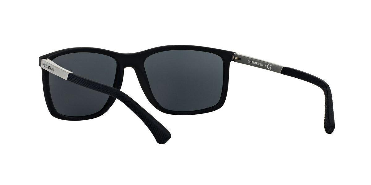 Emporio Armani EA 4058 Rubber Blue / Grey 58 / Polycarbonate / Injected / Metal