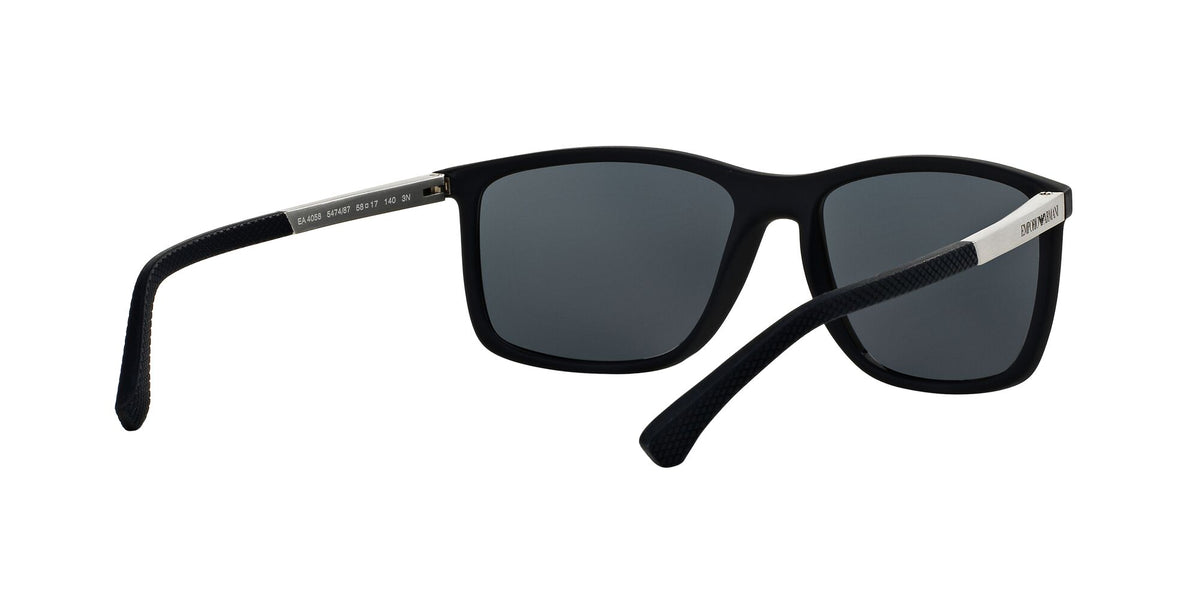 Emporio Armani EA 4058 Rubber Blue / Grey 58 / Polycarbonate / Injected / Metal