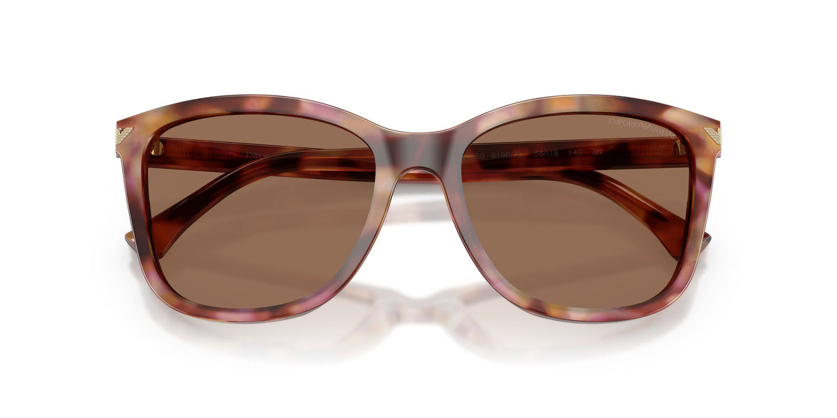 Emporio Armani  EA4060 619673 56 Shiny Havana Red / Dark Brown