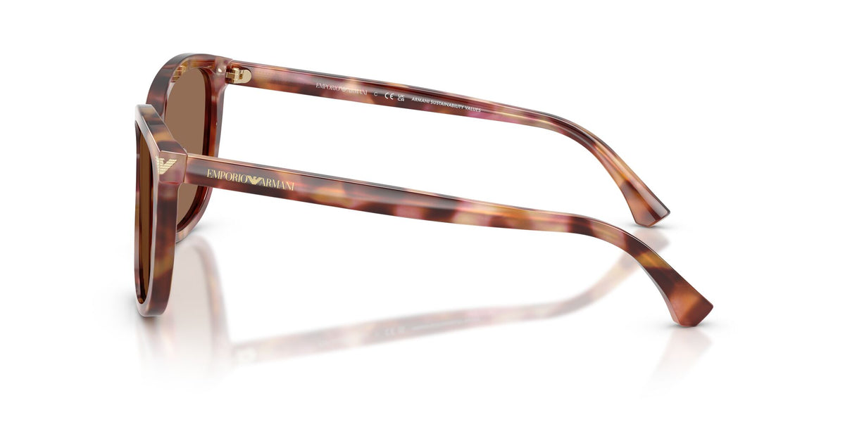 Emporio Armani  EA4060 619673 56 Shiny Havana Red / Dark Brown