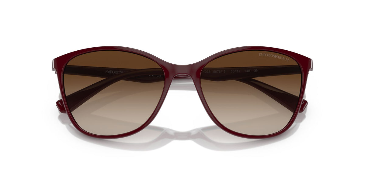 Emporio Armani  0EA4073 557613 56 Shiny Bordeaux/ Gradient Brown 56 / Polycarbonate / Injected / Molded