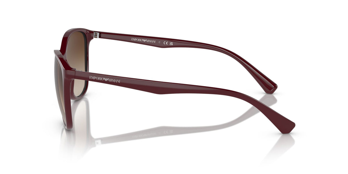 Emporio Armani  0EA4073 557613 56 Shiny Bordeaux/ Gradient Brown 56 / Polycarbonate / Injected / Molded