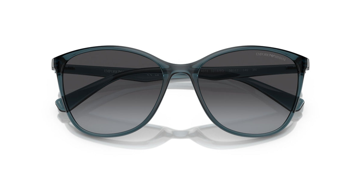 EA 4073 Emporio Armani  Transparent Blue / Gradient Grey 56 56 / Polycarbonate / Injected / Molded