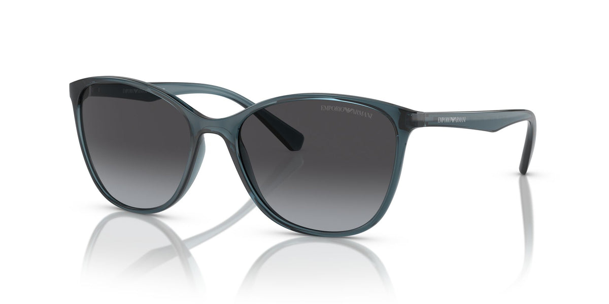 EA 4073 Emporio Armani  Transparent Blue / Gradient Grey 56 56 / Polycarbonate / Injected / Molded