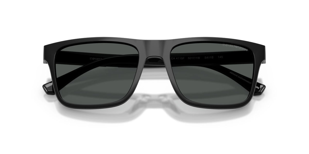 Emporio Armani  EA4115F 50171W 54 Shiny Black / Clear