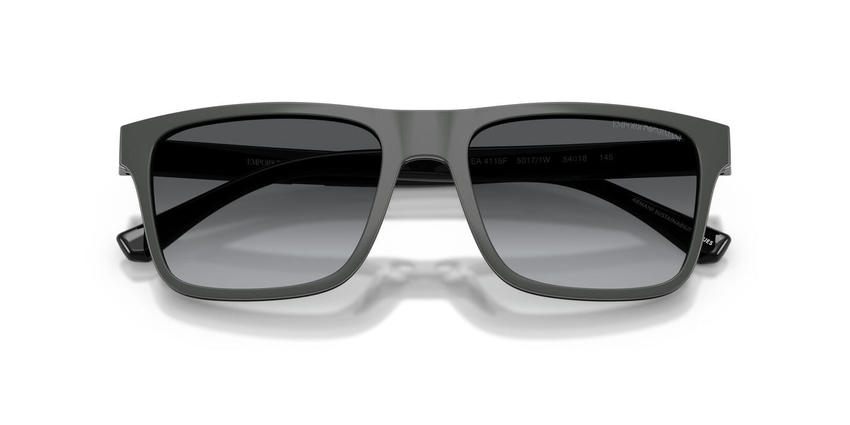 Emporio Armani  EA4115F 50171W 54 Shiny Black / Clear
