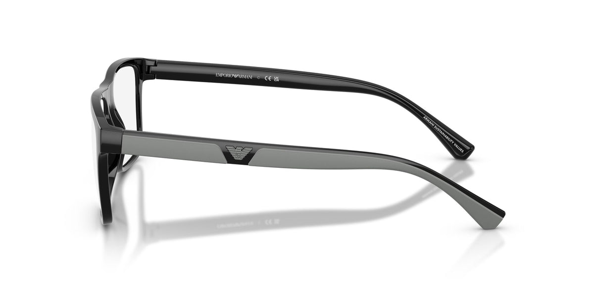 Emporio Armani  EA4115F 50171W 54 Shiny Black / Clear