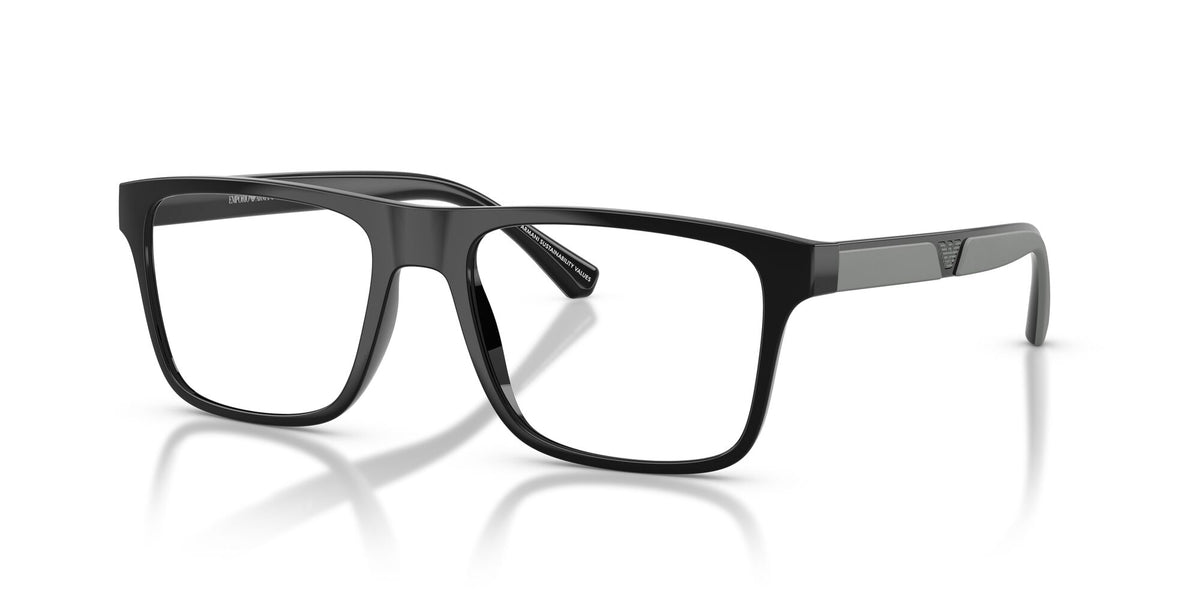 Emporio Armani  EA4115F 50171W 54 Shiny Black / Clear