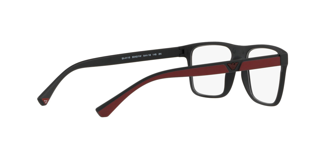 Emporio Armani 0EA4115F 50421W 54 Matte Black/ Clear