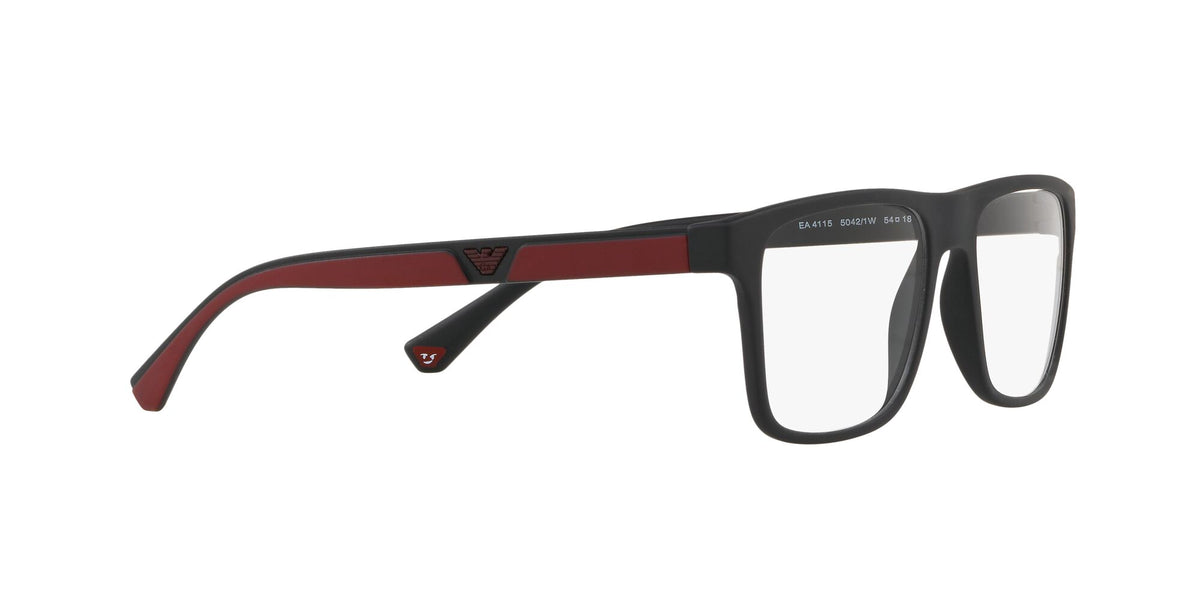 Emporio Armani 0EA4115F 50421W 54 Matte Black/ Clear