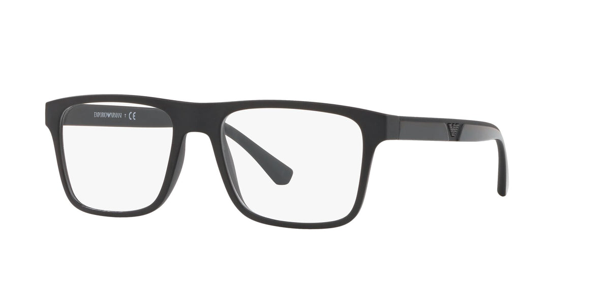 Emporio Armani  0EA4115F 58011W 54 Matte Black/ Clear 54 / Plastic