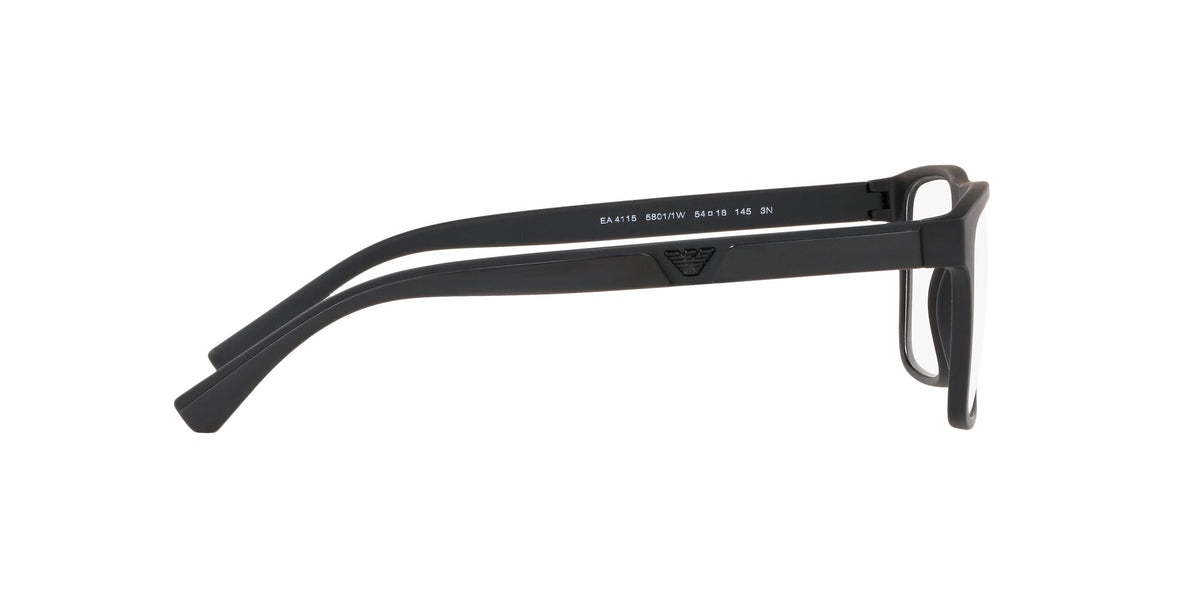Emporio Armani  0EA4115F 58011W 54 Matte Black/ Clear 54 / Plastic