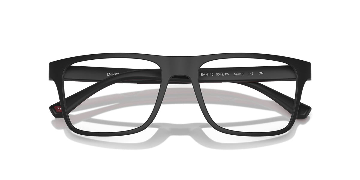 Emporio Armani 0EA4115 50421W 54 Matte Black/ Clear