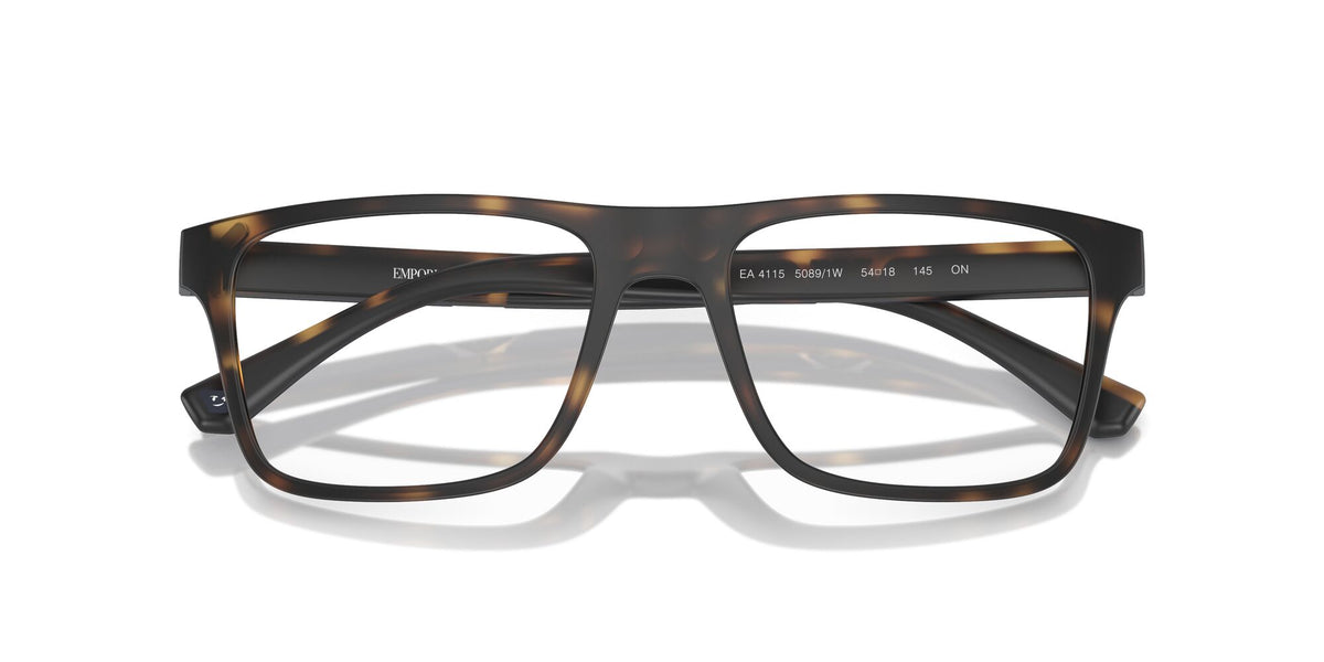 Emporio Armani 0EA4115 50891W 54 Matte Havana/ Clear