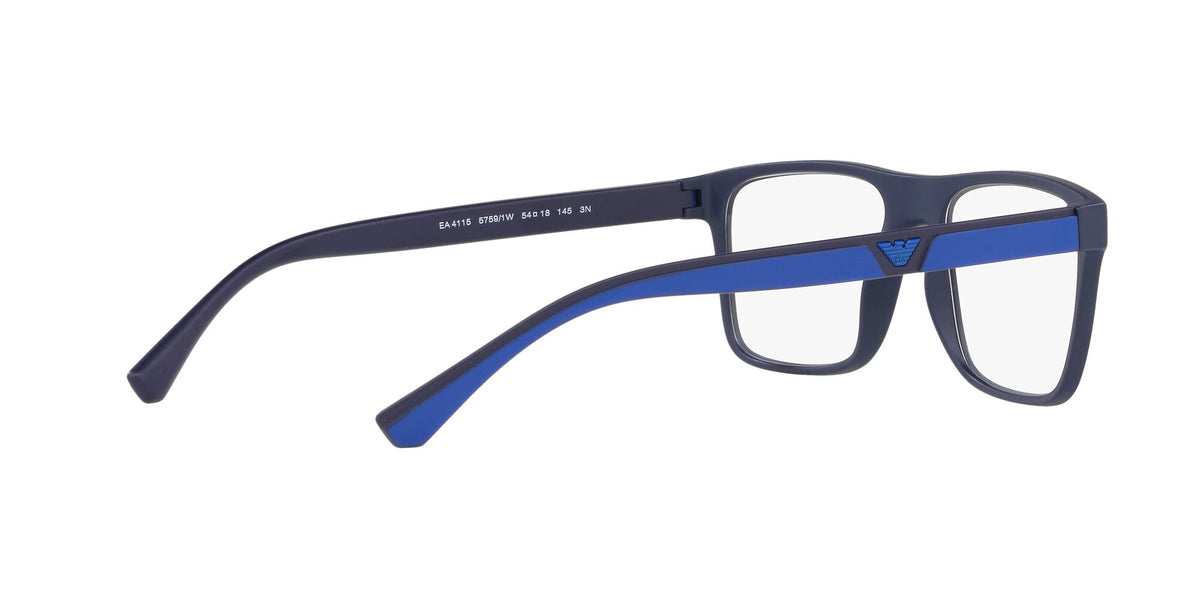 Emporio Armani  0EA4115 57591W 54 Matte Dark Blue/ Clear 54 / Plastic / Plastic