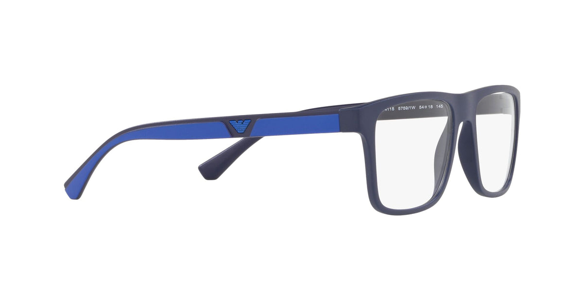 Emporio Armani  0EA4115 57591W 54 Matte Dark Blue/ Clear 54 / Plastic / Plastic