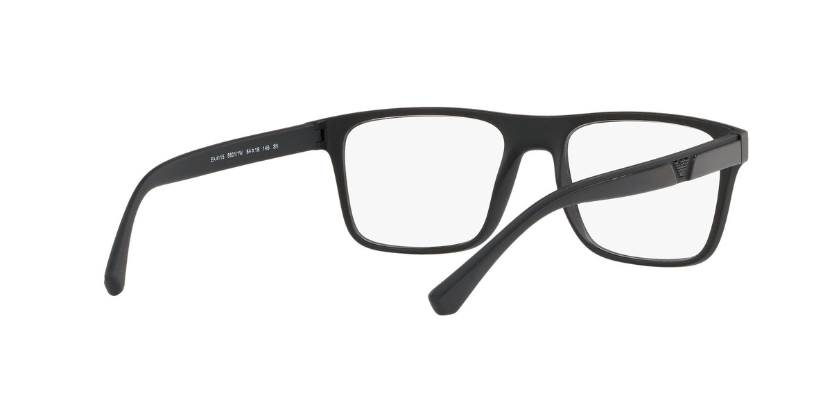 Emporio Armani  0EA4115 58011W 52 Matte Black/ Clear 52 / Plastic / Plastic