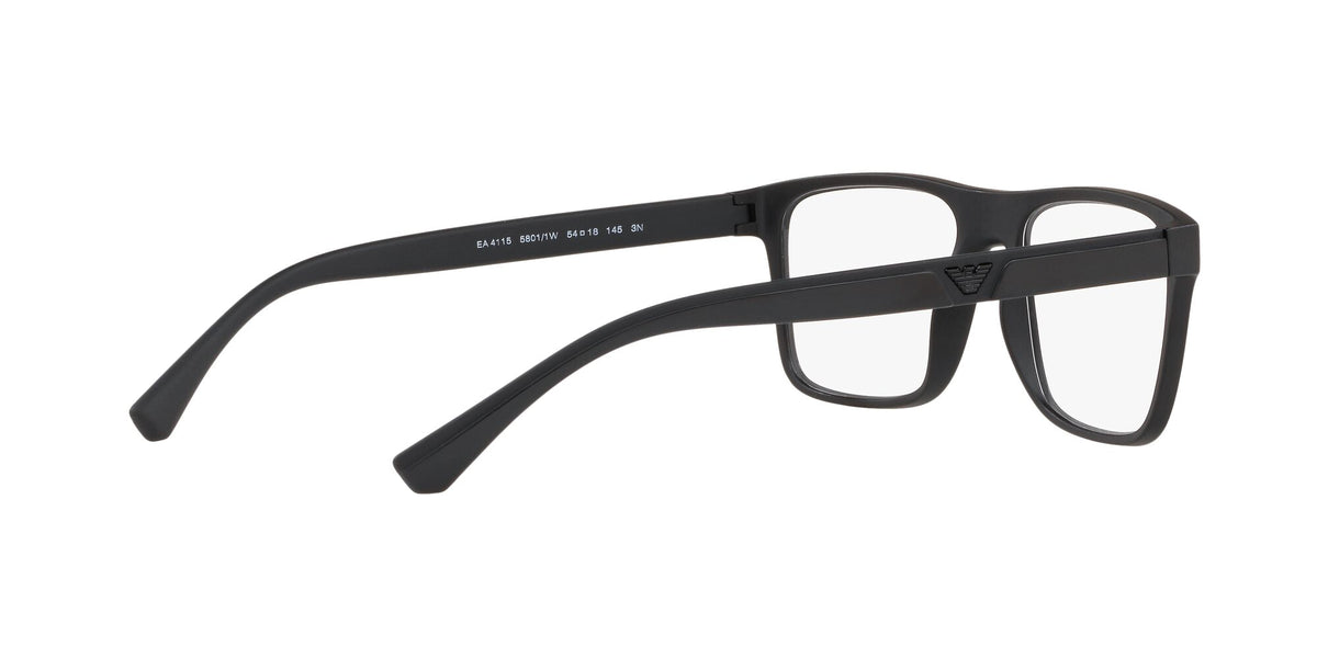 Emporio Armani  0EA4115 58011W 52 Matte Black/ Clear 52 / Plastic / Plastic