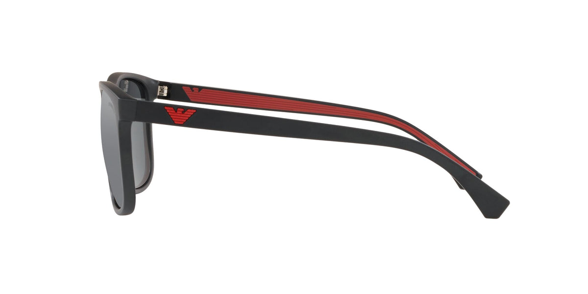 Emporio Armani EA 4129 Matte Black / Mirror Black 56 / Polycarbonate / Injected / Molded