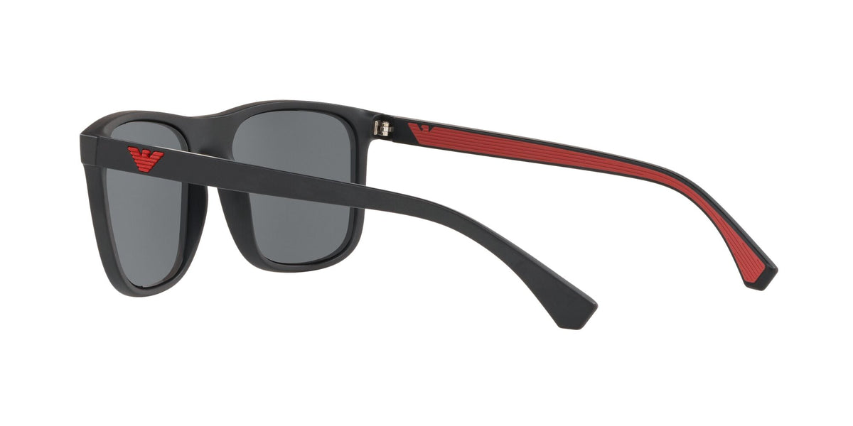 Emporio Armani EA 4129 Matte Black / Mirror Black 56 / Polycarbonate / Injected / Molded
