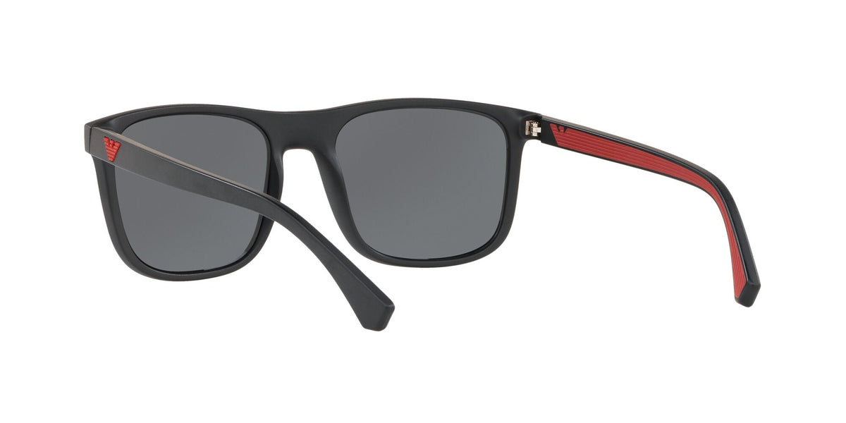 Emporio Armani EA 4129 Matte Black / Mirror Black 56 / Polycarbonate / Injected / Molded