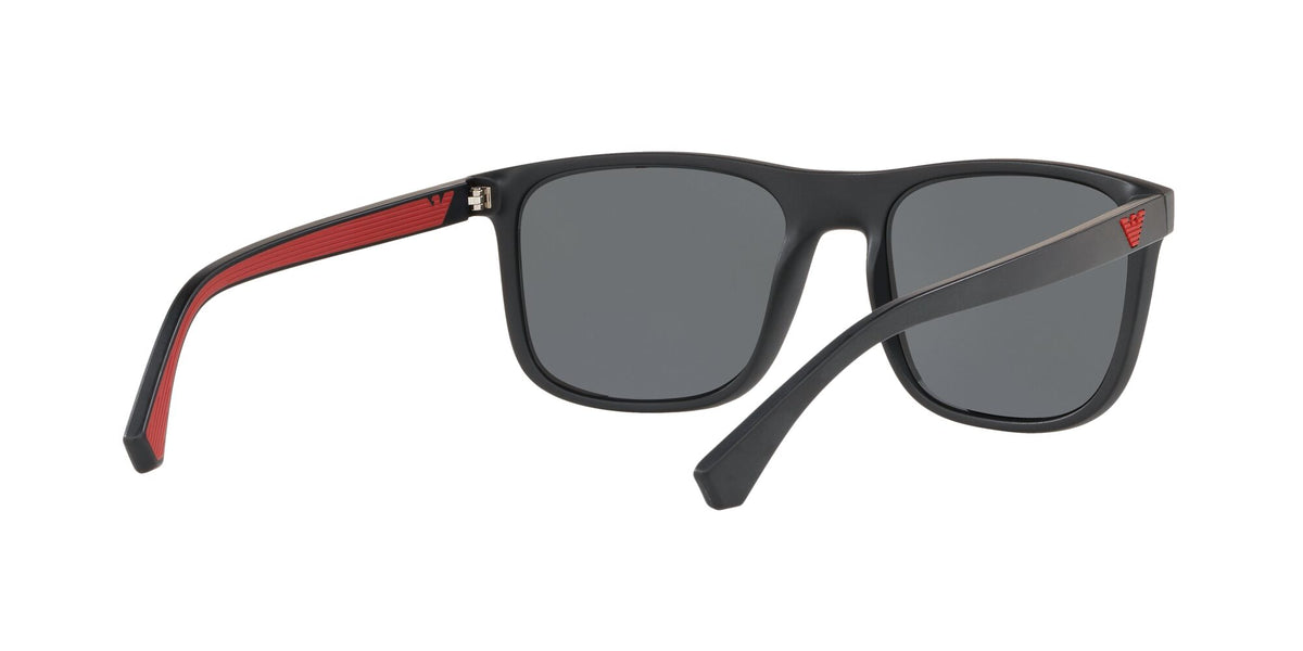 Emporio Armani EA 4129 Matte Black / Mirror Black 56 / Polycarbonate / Injected / Molded