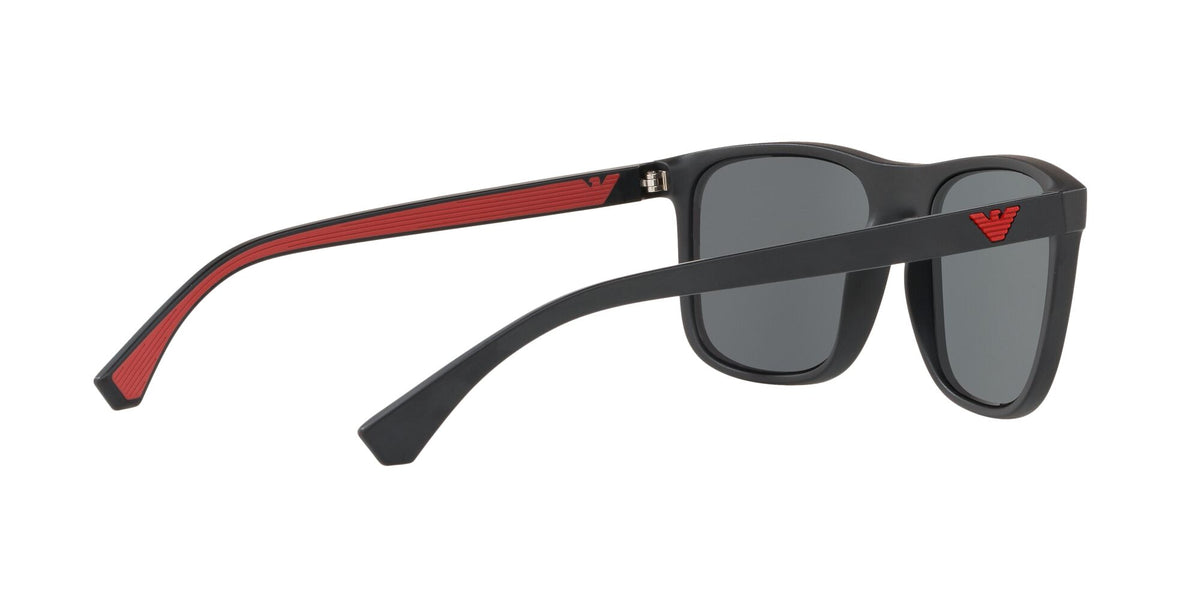 Emporio Armani EA 4129 Matte Black / Mirror Black 56 / Polycarbonate / Injected / Molded