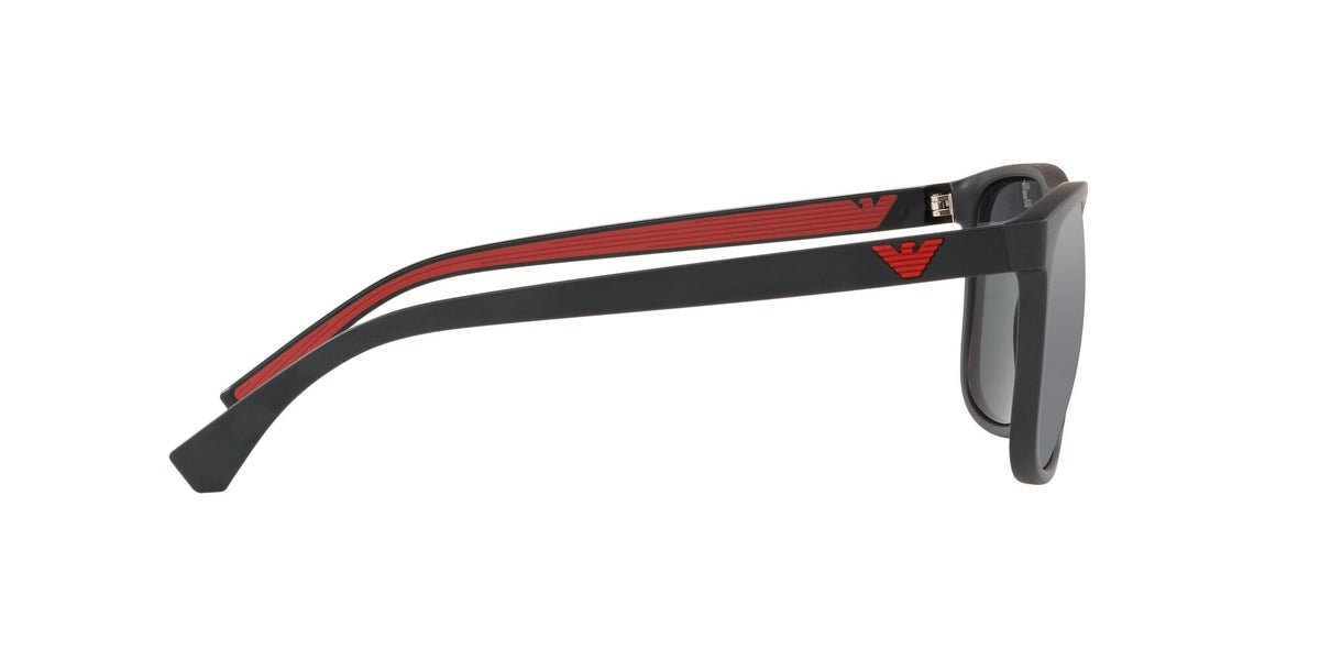 Emporio Armani EA 4129 Matte Black / Mirror Black 56 / Polycarbonate / Injected / Molded