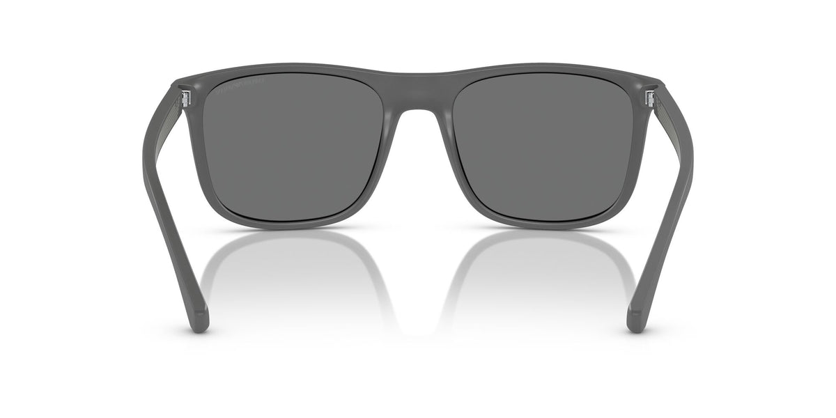 Emporio Armani  0EA4129 50606G 56 Matte Grey/ Grey Mirror Silver 56 / Polycarbonate / Injected / Molded