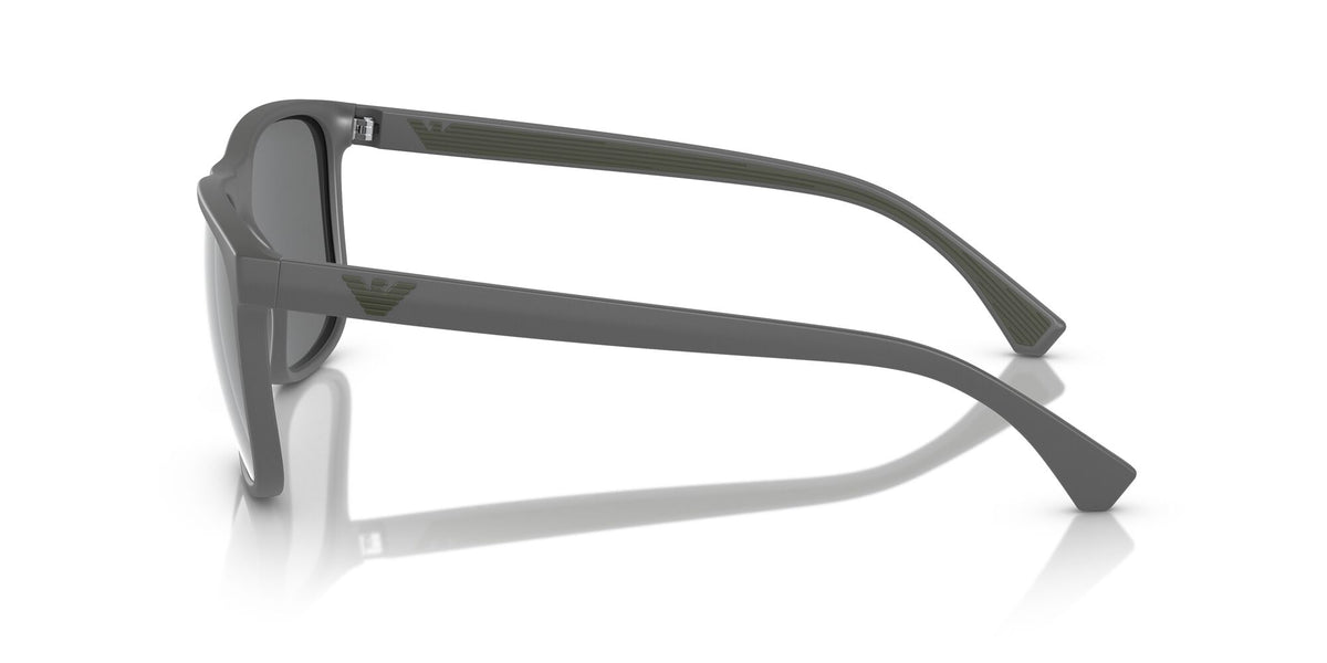 Emporio Armani  0EA4129 50606G 56 Matte Grey/ Grey Mirror Silver 56 / Polycarbonate / Injected / Molded