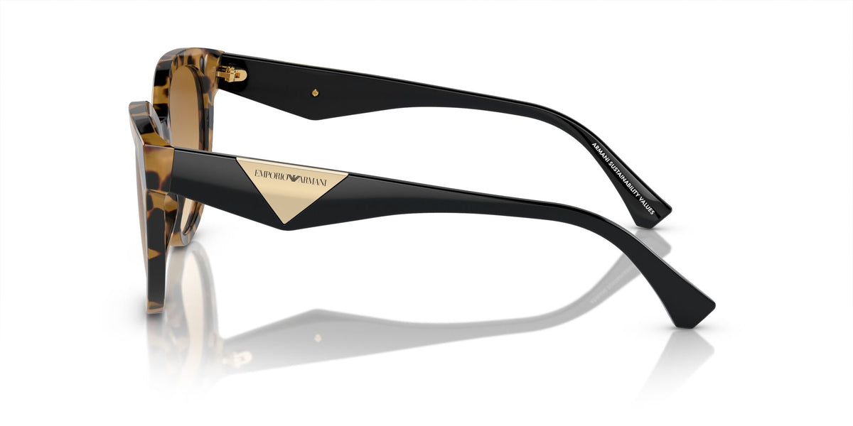 Emporio Armani  0EA4140 60593B 55 Havana Yellow/ Yellow Gradient Light Brown 55 / Polyamide Bio / Acetate / Acetate