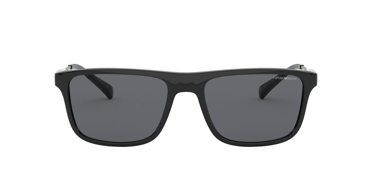 EA 4151F Emporio Armani  Matte Black / Grey 57 57 / Polycarbonate / Acetate / Metal