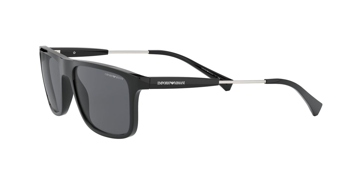 EA 4151F Emporio Armani  Matte Black / Grey 57 57 / Polycarbonate / Acetate / Metal