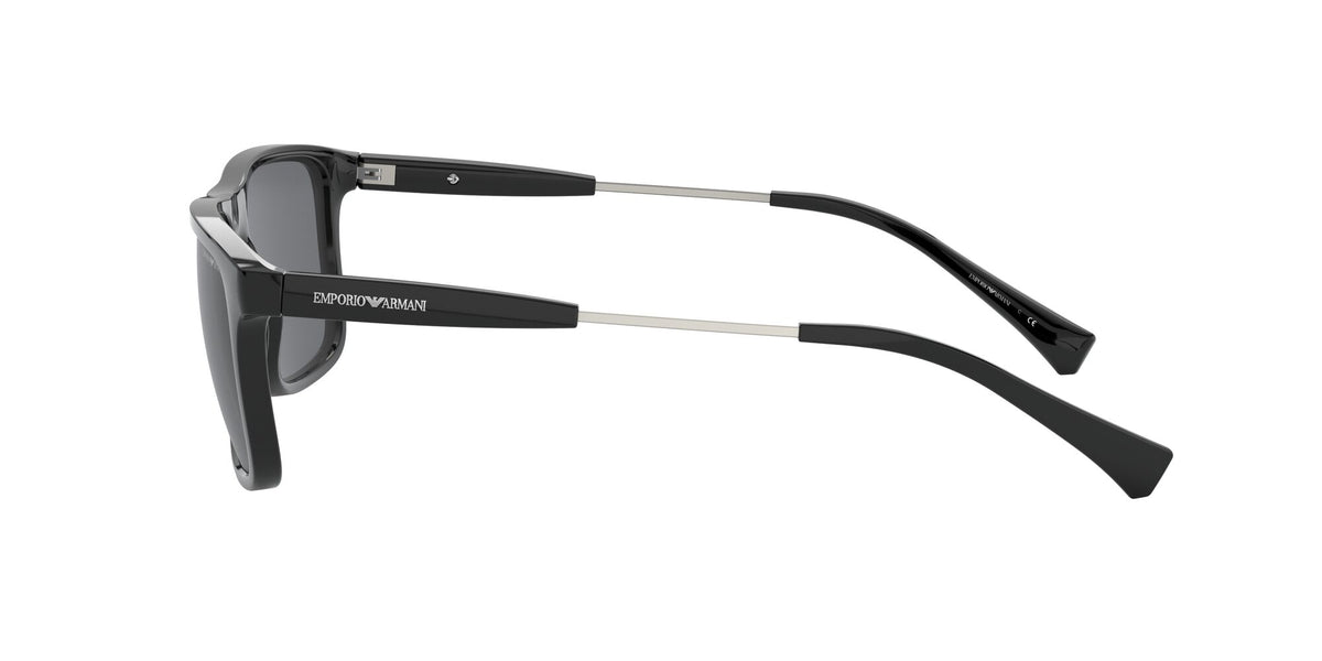 EA 4151F Emporio Armani  Matte Black / Grey 57 57 / Polycarbonate / Acetate / Metal