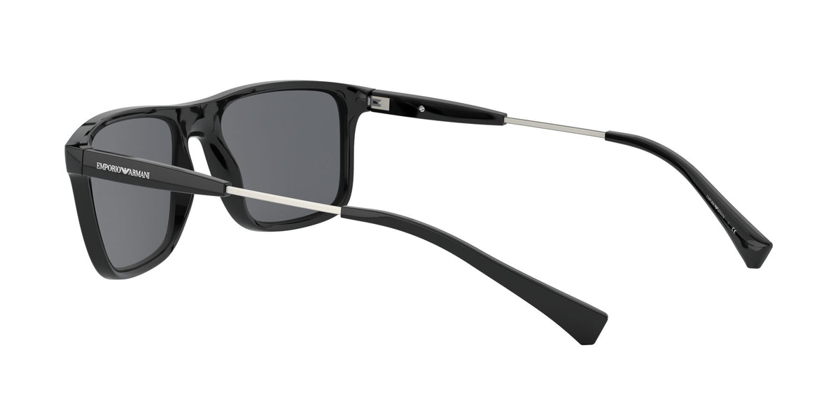 EA 4151F Emporio Armani  Matte Black / Grey 57 57 / Polycarbonate / Acetate / Metal