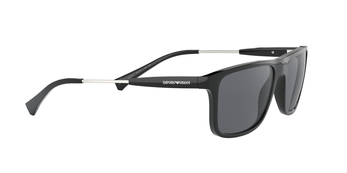 EA 4151F Emporio Armani  Matte Black / Grey 57 57 / Polycarbonate / Acetate / Metal