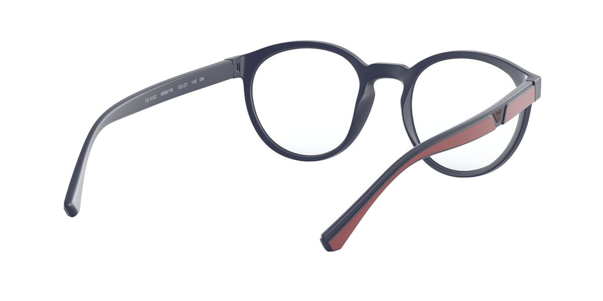 Emporio Armani  0EA4152 56691W 52 Matte Blue/ Clear 52 / Plastic