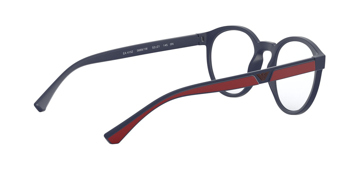 Emporio Armani  0EA4152 56691W 52 Matte Blue/ Clear 52 / Plastic