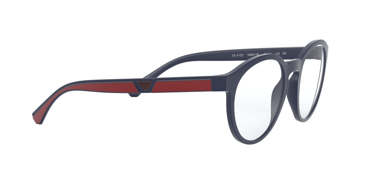 Emporio Armani  0EA4152 56691W 52 Matte Blue/ Clear 52 / Plastic