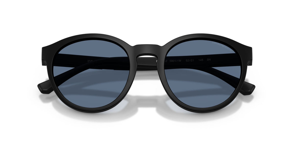 Emporio Armani 0EA4152 58011W 52 Matte Black/ Clear