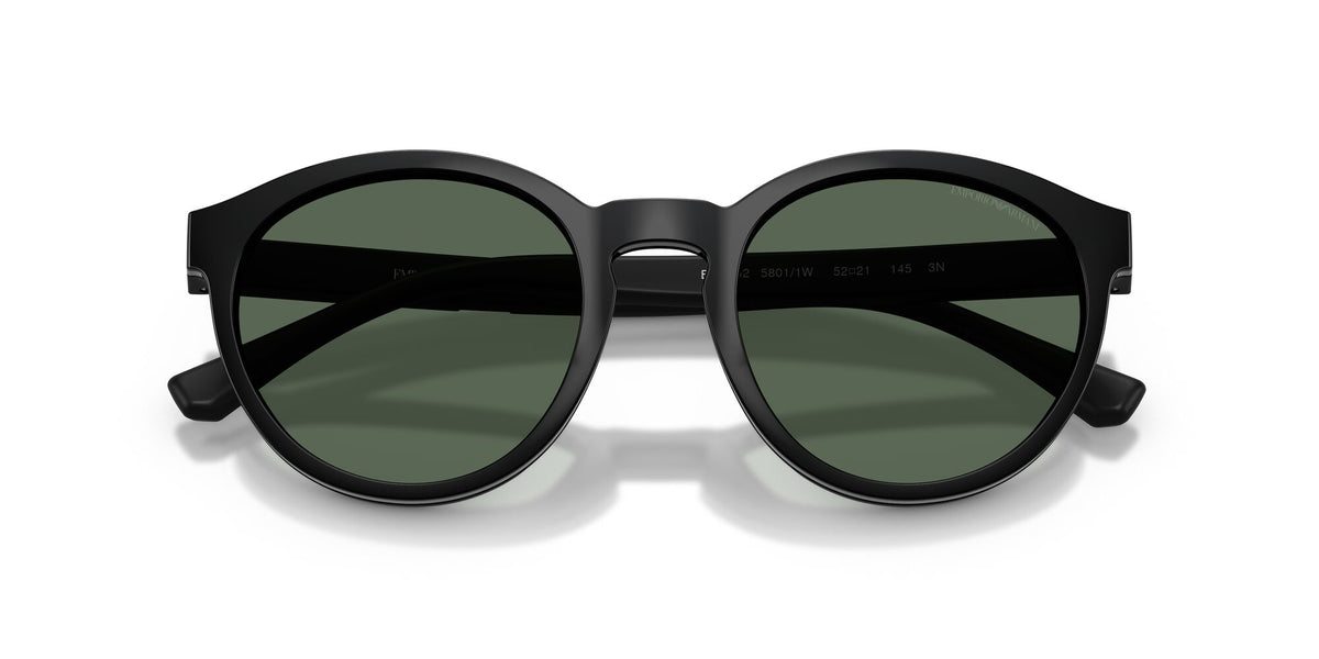 Emporio Armani 0EA4152 58011W 52 Matte Black/ Clear