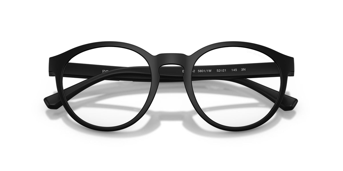 Emporio Armani 0EA4152 58011W 52 Matte Black/ Clear