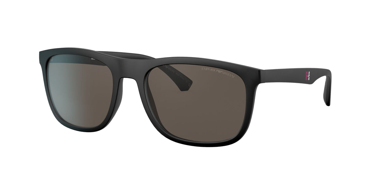 Emporio Armani EA 4158 Matte Black / Brown 57 / Polyamide Bio / Nylon / Nylon