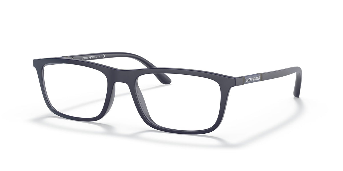 Emporio Armani 0EA4160 50881W 55 Matte Blue/ Clear
