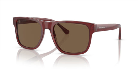 Emporio Armani  0EA4163 507573 56 Transparent Bordeaux/ Dark Brown 56 / Polyamide Bio / Acetate / Acetate