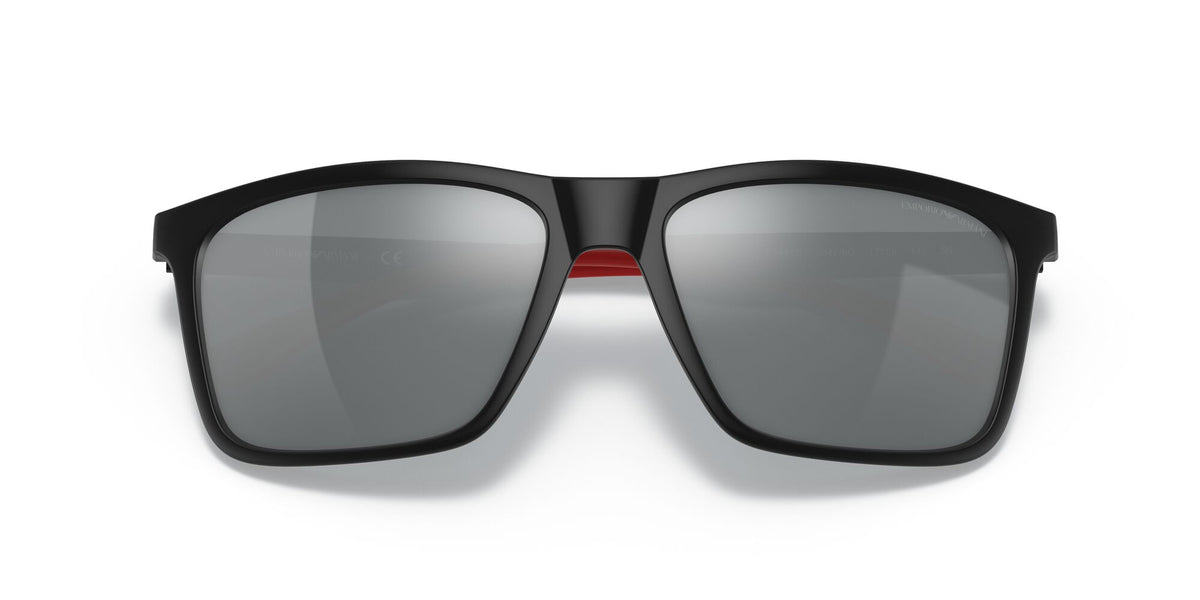Emporio Armani EA 4170 Matte Black / Light Grey Mirror Black 58 / Plastic / Plastic